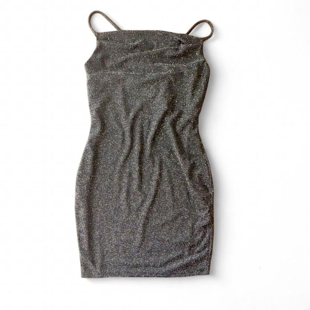 Olive Tree Mini glitter dress black size medium
